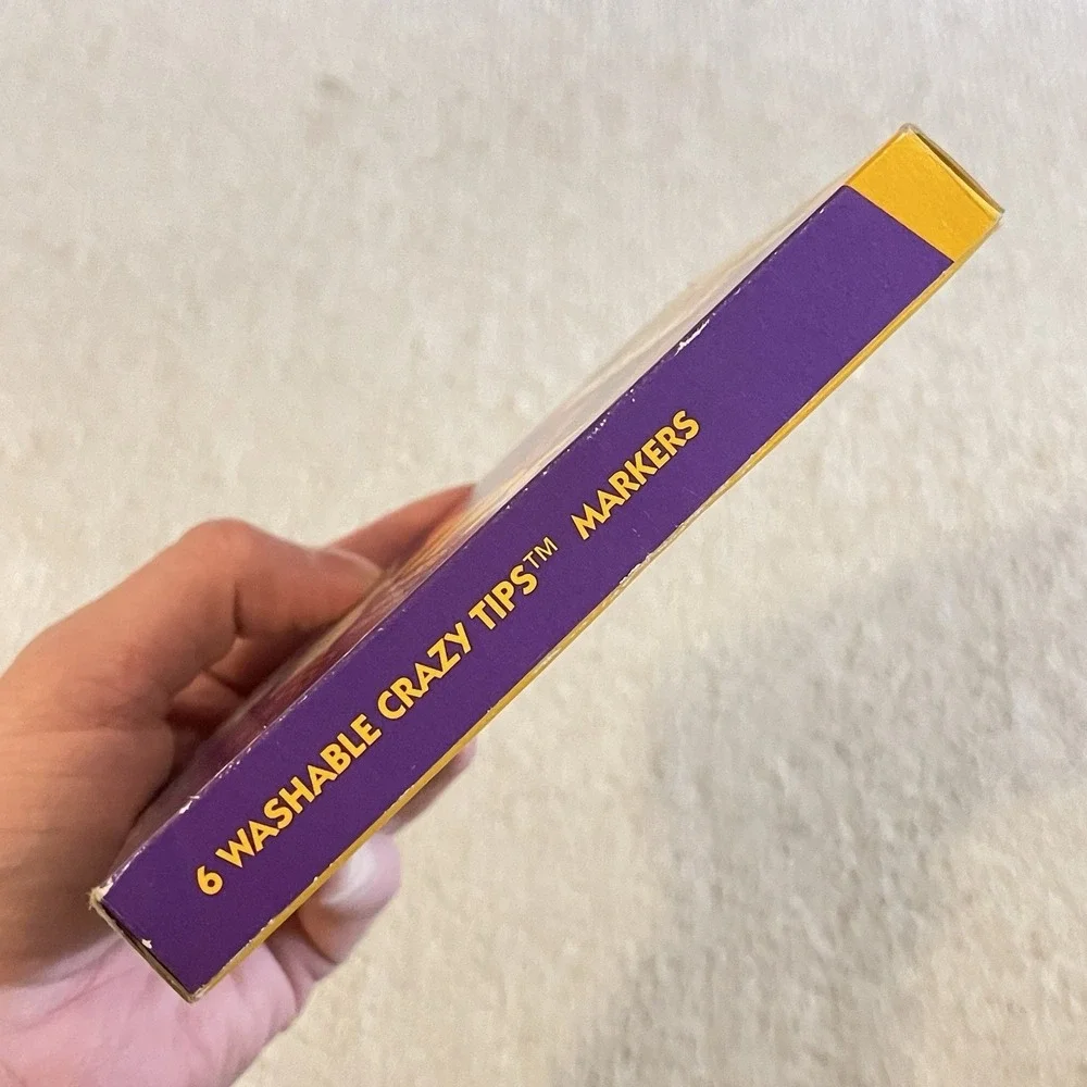 Vintage Crayola Washable‎ Crazy Tips Markers 6-Pack 1991